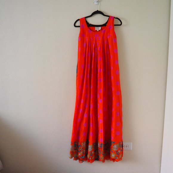 Anthropologie Anupamaa Santee Maxi Silk Boho Dress - Picture 6 of 9
